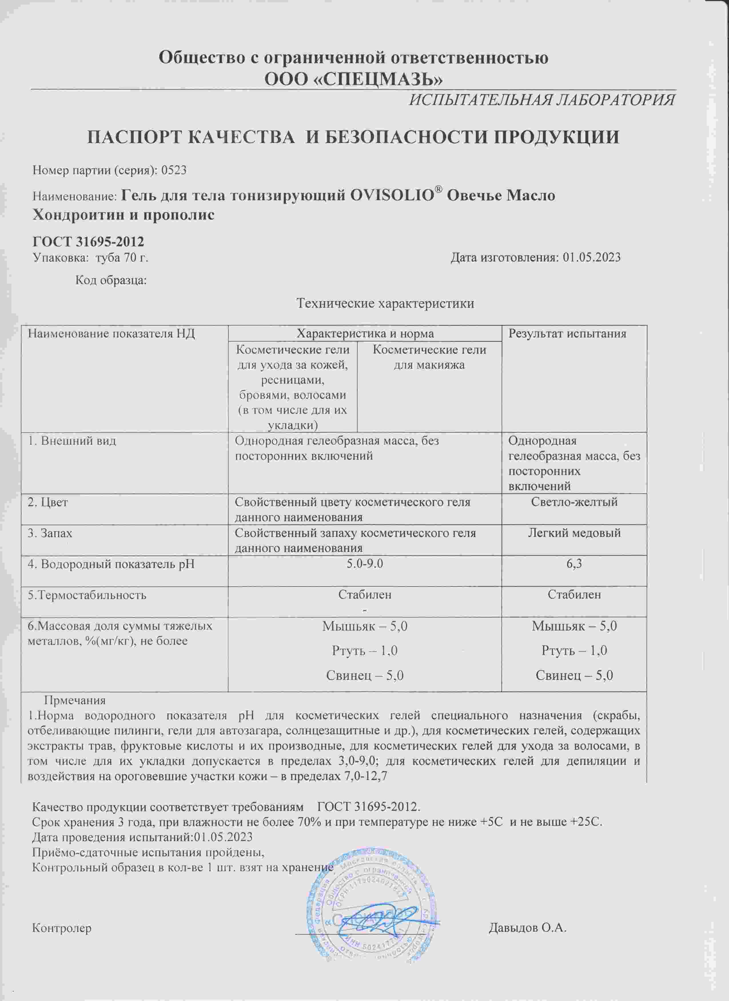 Паспорт №052023